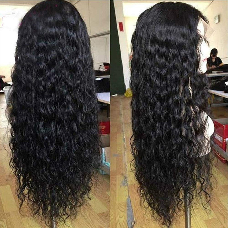 Female African Small Volume Chemical Fiber Curly Head Wig Long Curls