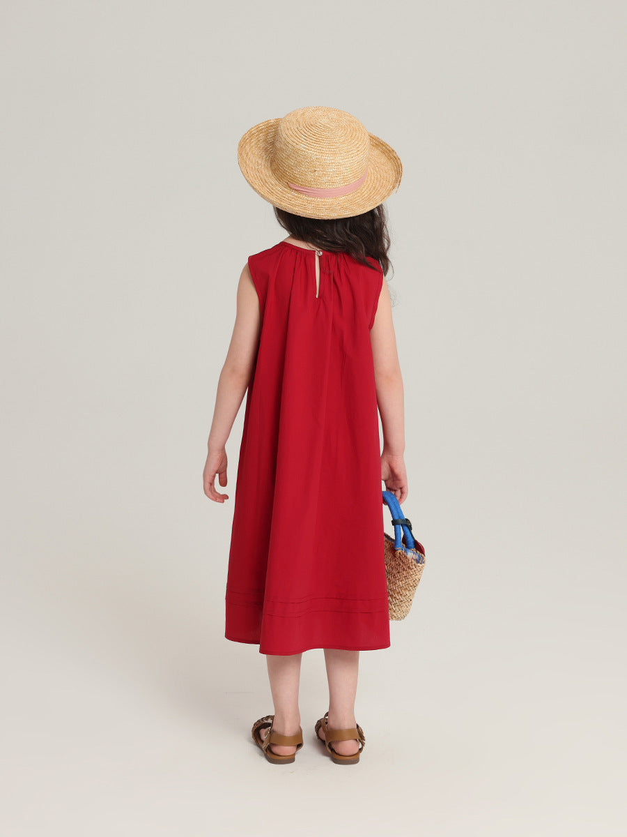 Children's Clothing Seaside Vacation Style Skirt Summer Children's Dress