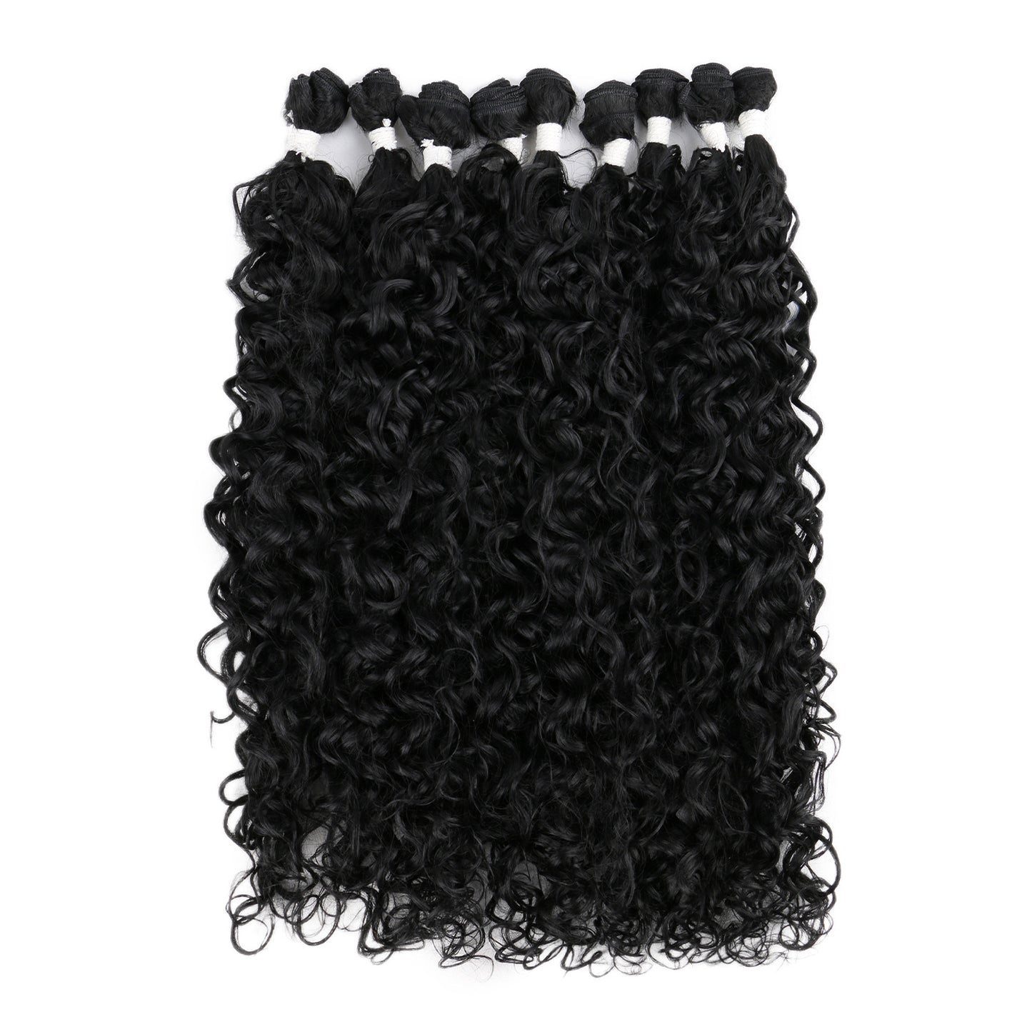 Small Volume Chemical Fiber Curly Weaving Wig Long Curls