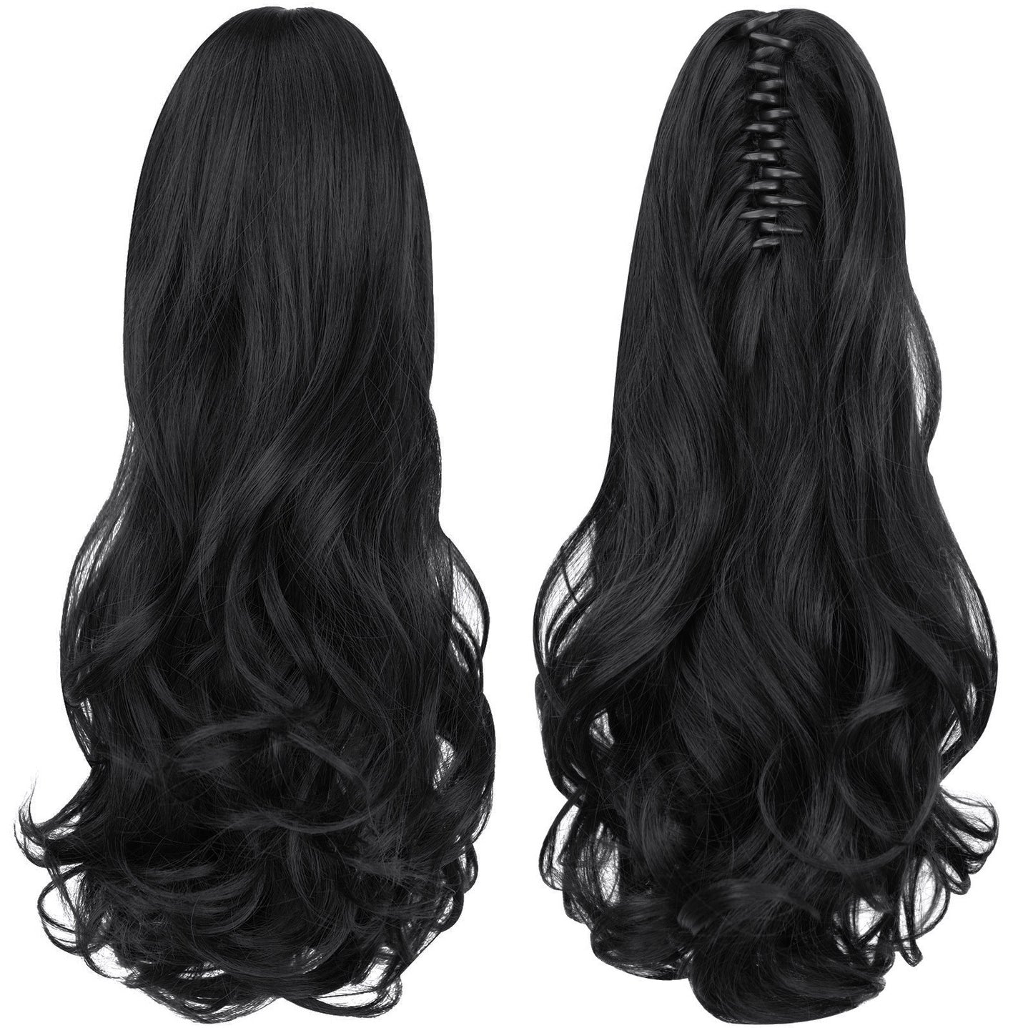 Tiger Mouth Grip Female Double Ladies Wig Ponytail
