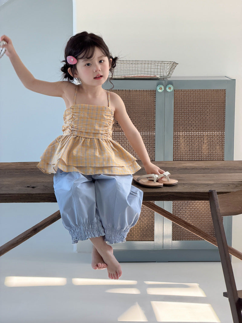 Children's Clothing Smocking Harem Summer Fashionable Casual Closed Children's Pants