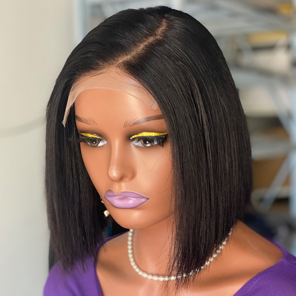 Comfortable Creative Beautiful Bone Straight Human Real Hair Wig