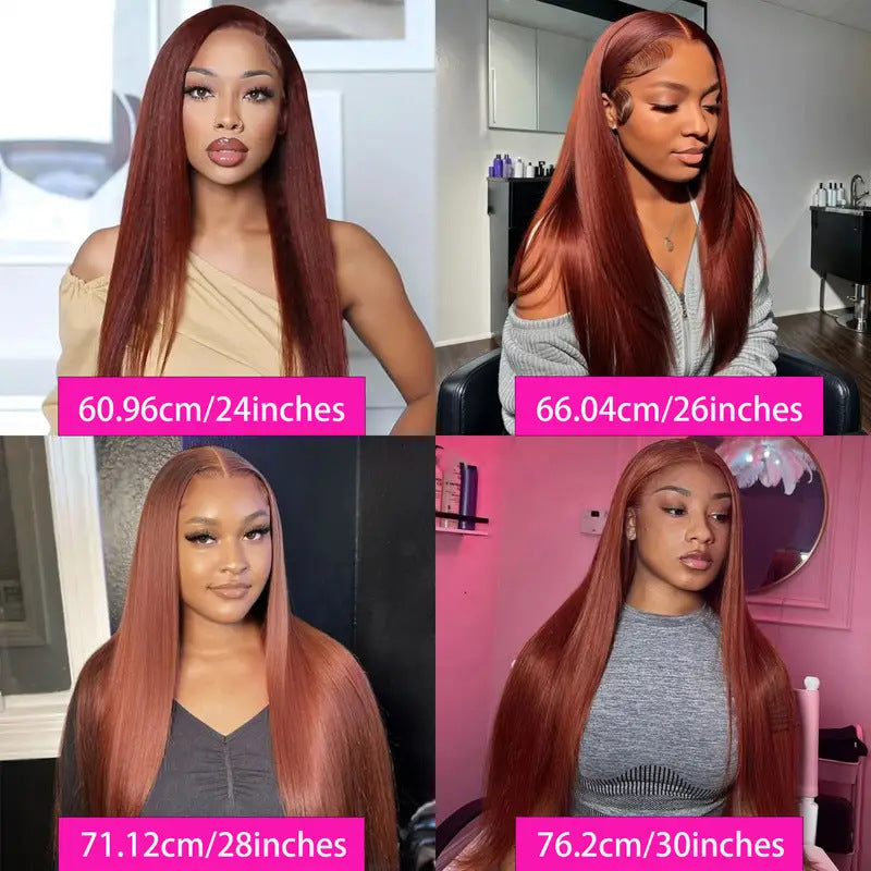 Women's Lace Mid-length Hair Fluffy Natural Fashion Long Straight Wig