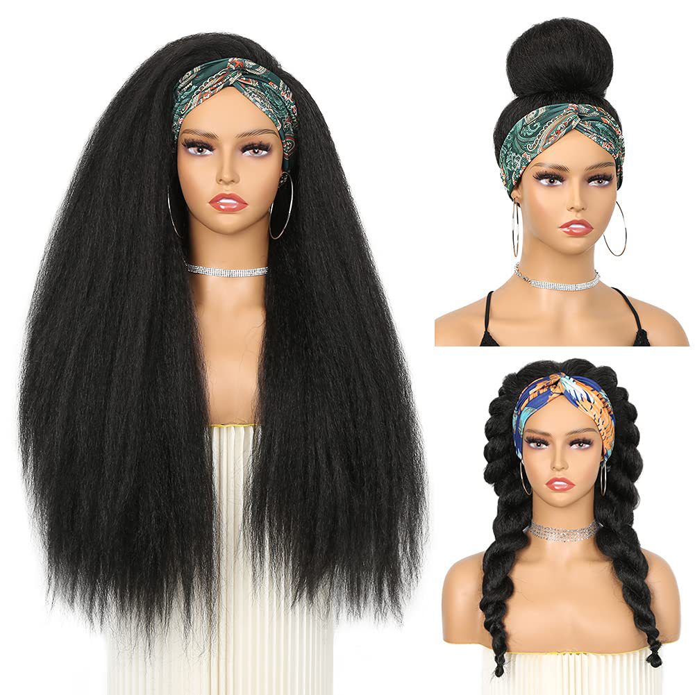 Straight Hair Ice Silk Band Headband Other Wig