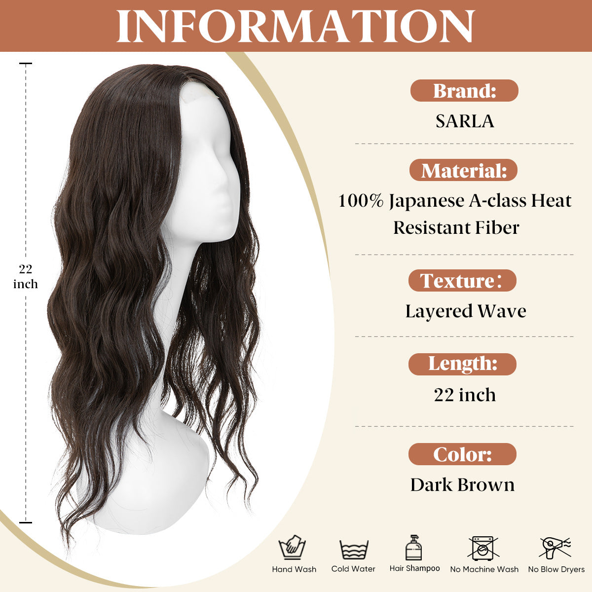 Natural Fluffy High Skull Top Hairpiece Big Wave Curly Wig