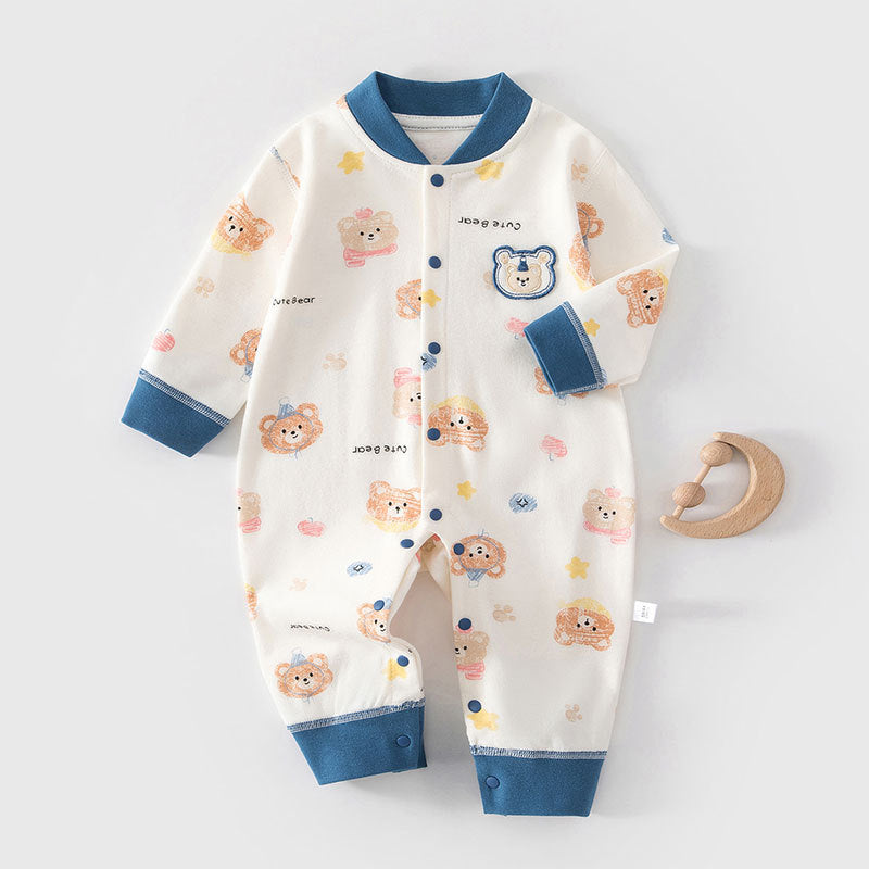 Pure Cotton Jumpsuit Born Rompers Boneless Underwear Pajamas Jumpsuit, Climbing Suit