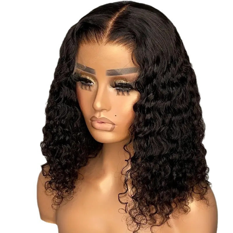 Small Curly Fluffy African Fashion Front Wig Long Curls