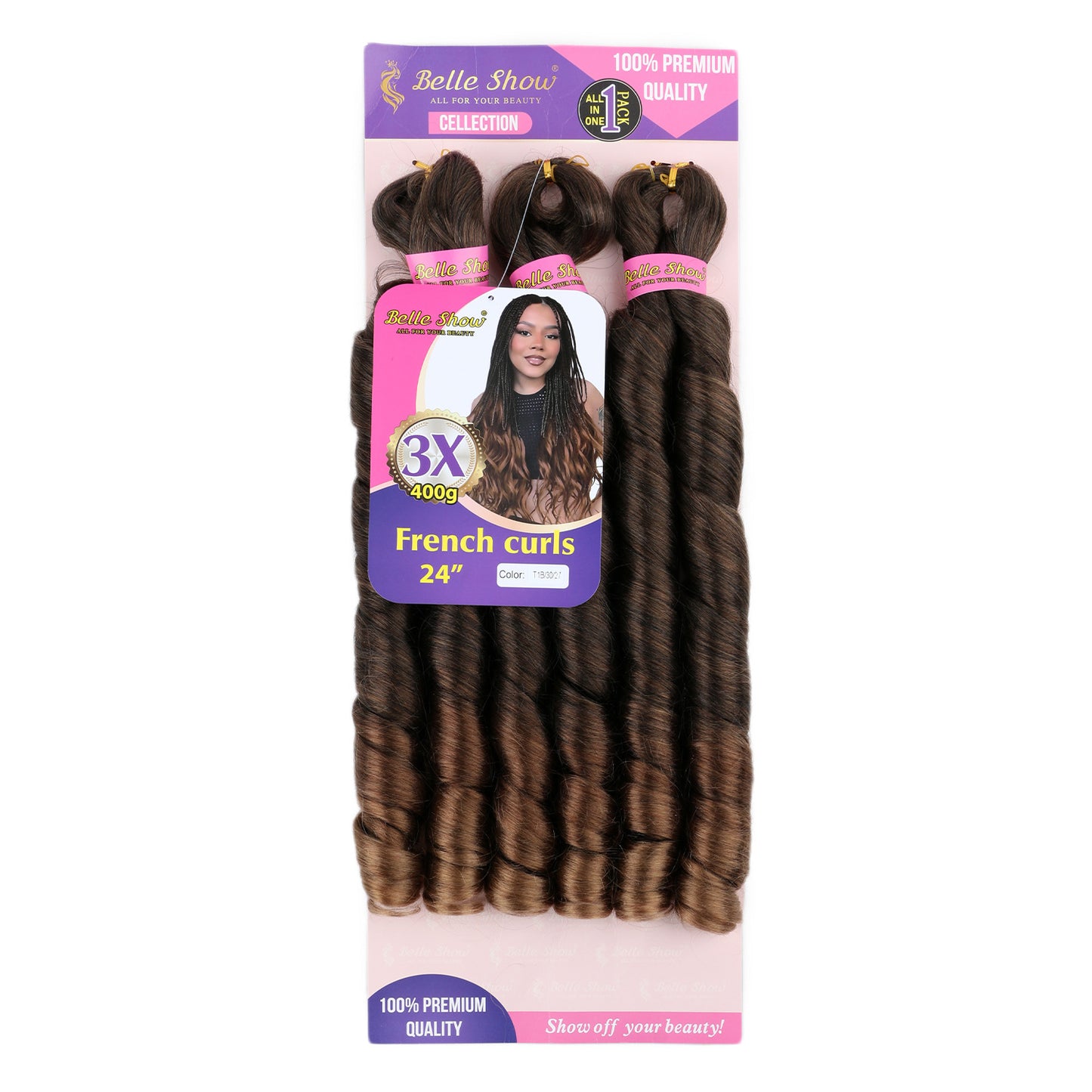 Fiber Low Temperature Tube Curved Large Wig Long Curls