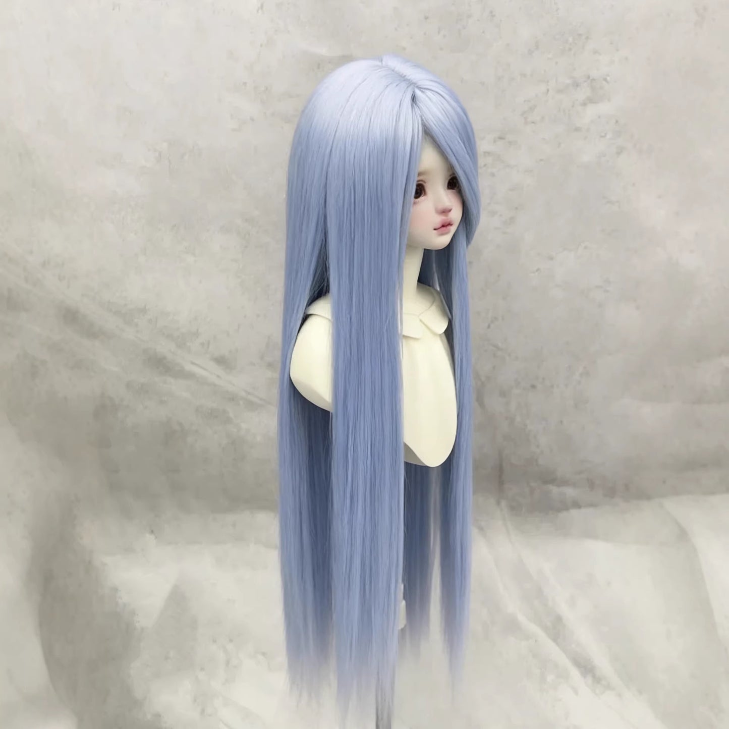 Doll Points Soft Silk Hair Cover Bangs Rough Long Straight Wig