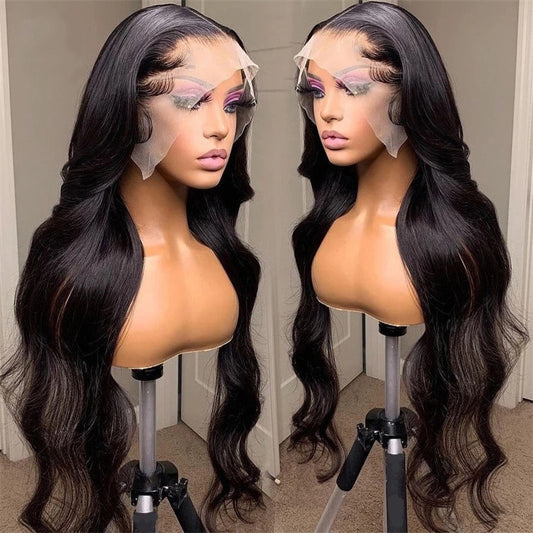 Women's Big Wave Mid-length Black Curly Head Wig Long Curls