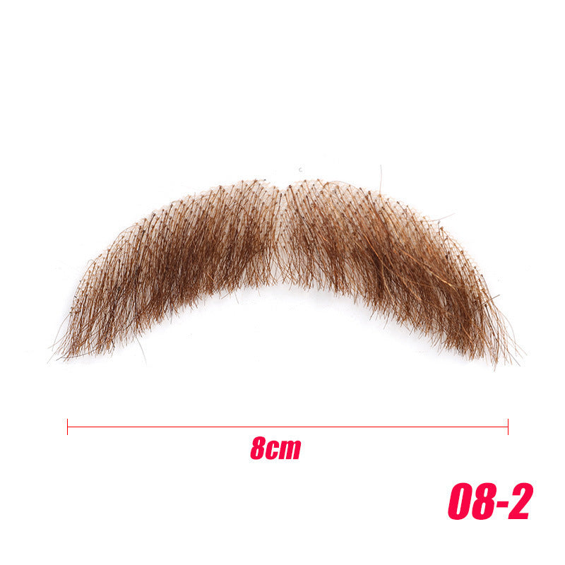 Men's Tin Beard Handlebar Mustache Invisible Realistic Other Wig