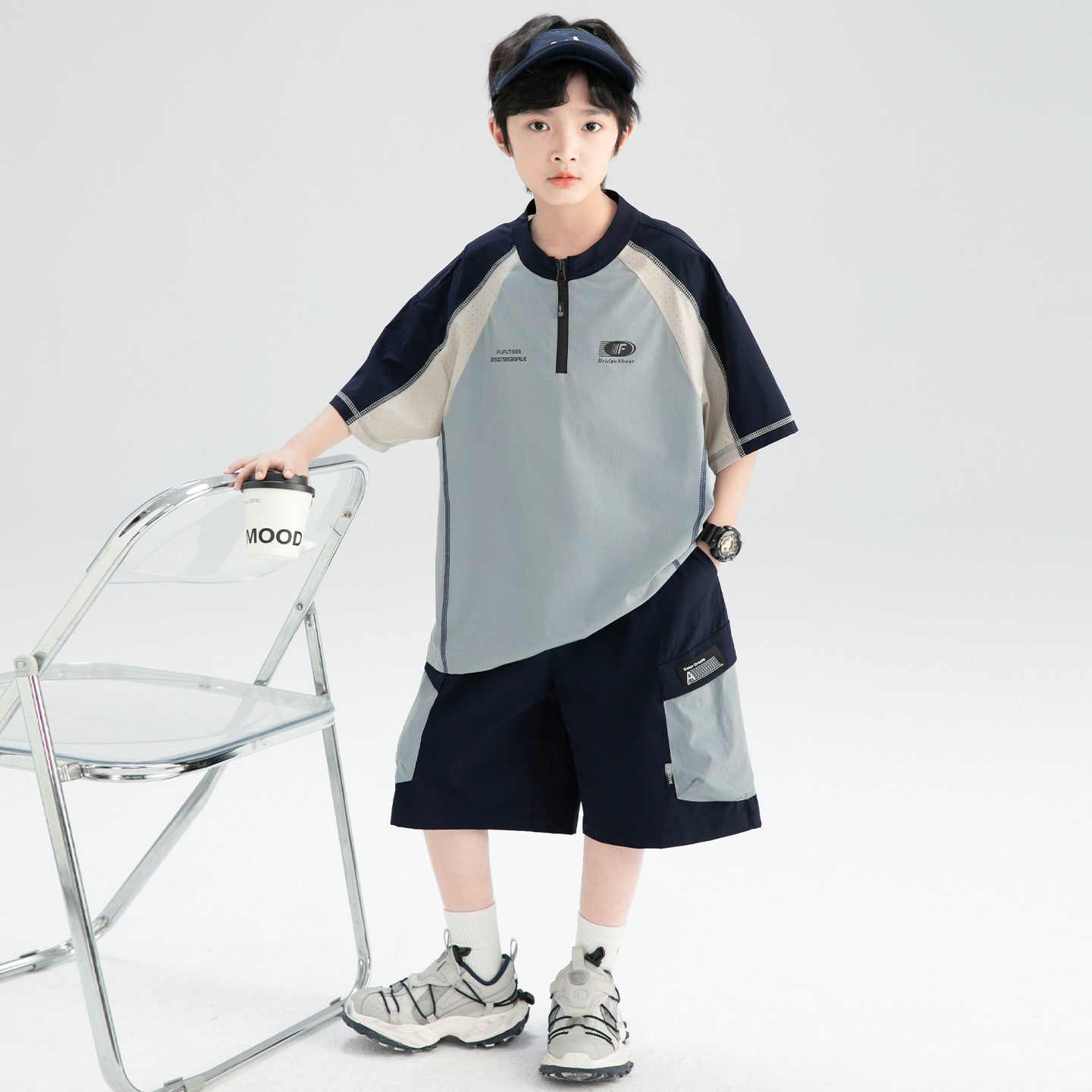 Glamorous Beautiful Slouchy Bear Summer T-shirt Children's Suit