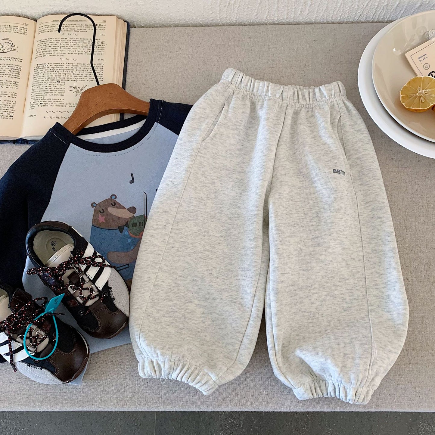Children's Casual Spring Letters Printed Boys Letter Children's Pants