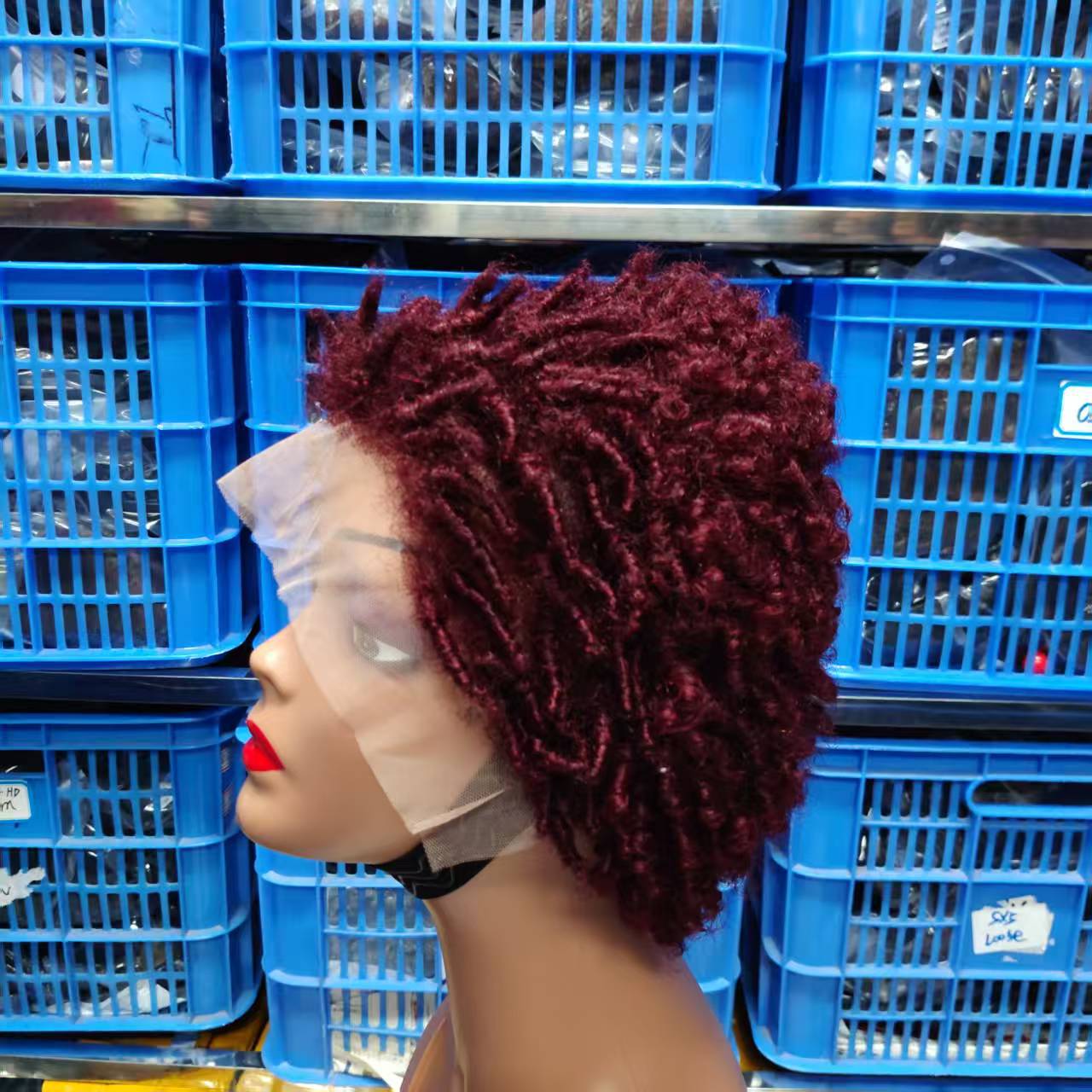 Casual Wigs Afro Kinky African Human Wig Short Curly Hair