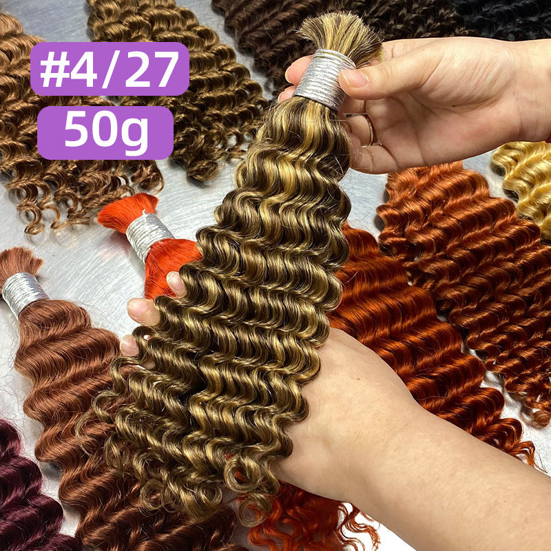Unique Cool Elegant Human Bulk Wigs Real Hair Wig