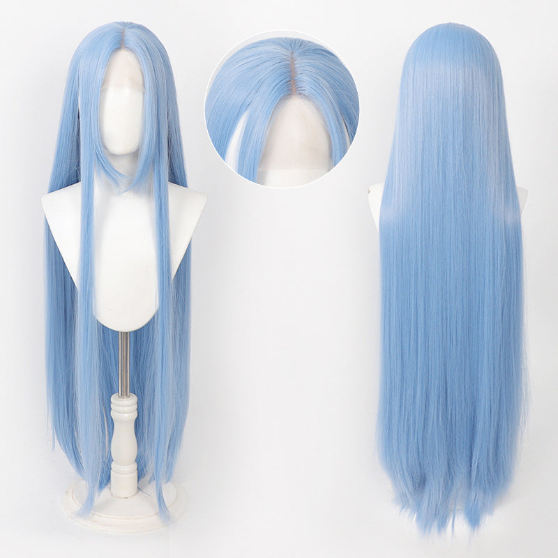 Universal Hand Crocheting Forehead Lace Mid-length Cos Wig
