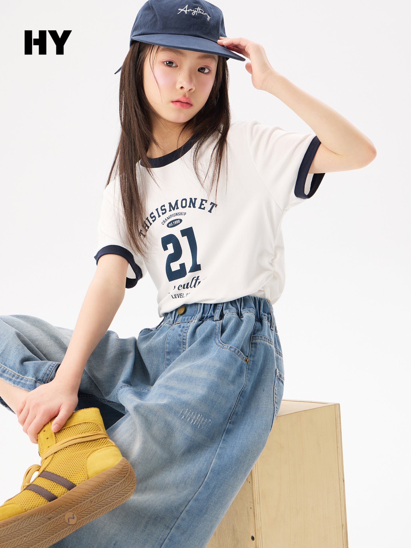 Children's Summer Short-sleeved Letter Printing Loose Tops Children's T-shirt