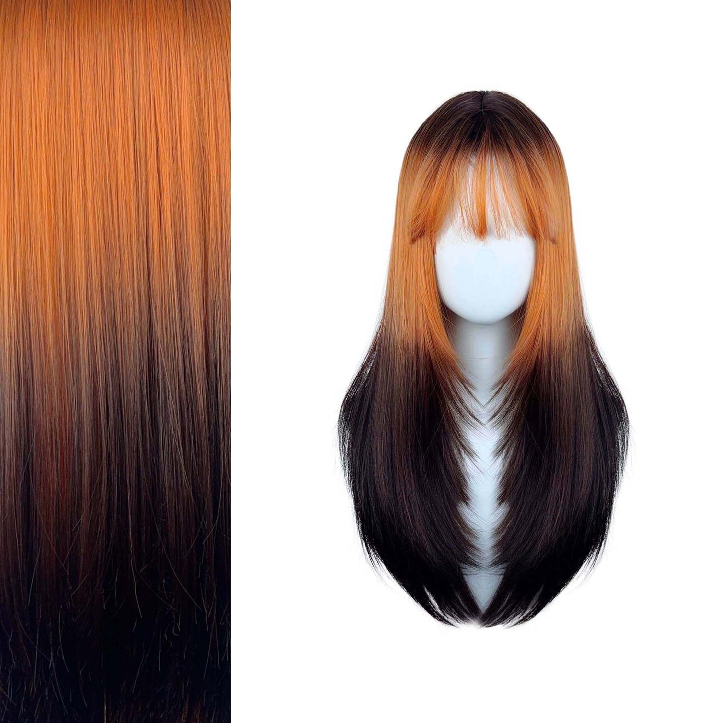 Korean Style High Level Hair Seamless Long Straight Wig