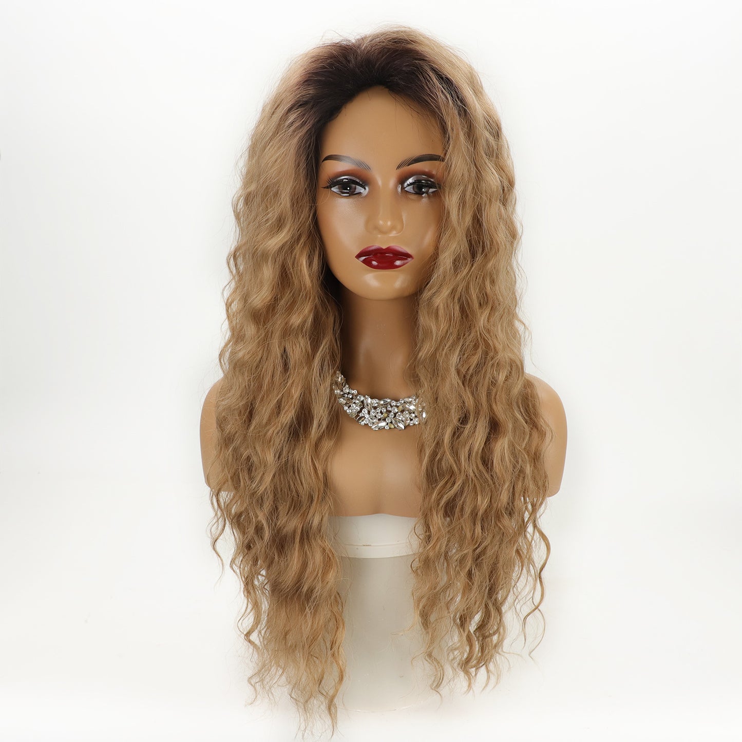 Female Curly Hair Fashion Fluffy Chemical Wig Long Curls