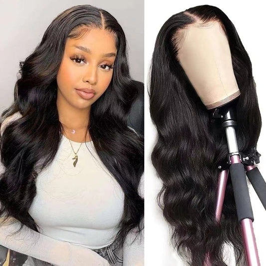 Women's Chemical Fiber Curly Hair Big Wave Black Wig Long Curls
