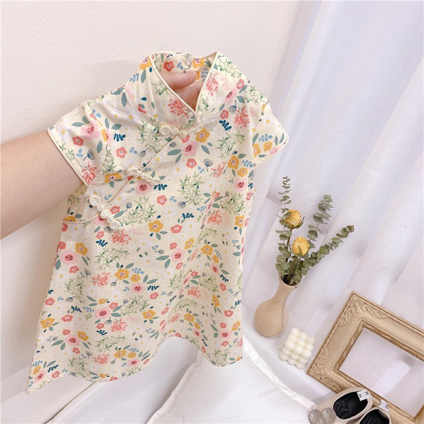 Children's Cheongsam Summer Small Princess Chinese Style Children's Dress