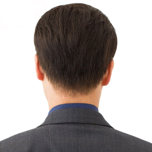 Men's Human Hair Handsome Whole Short Broken Men's Wig