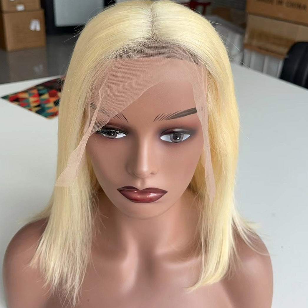 Innovative Cool Beautiful Front Lace Human Real Hair Wig