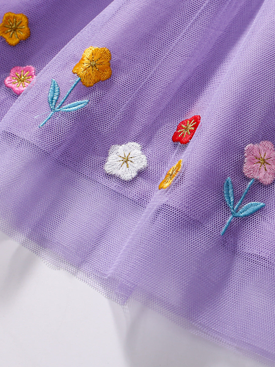 Children's Princess Summer Short-sleeved Cute Pure Cotton Children's Dress