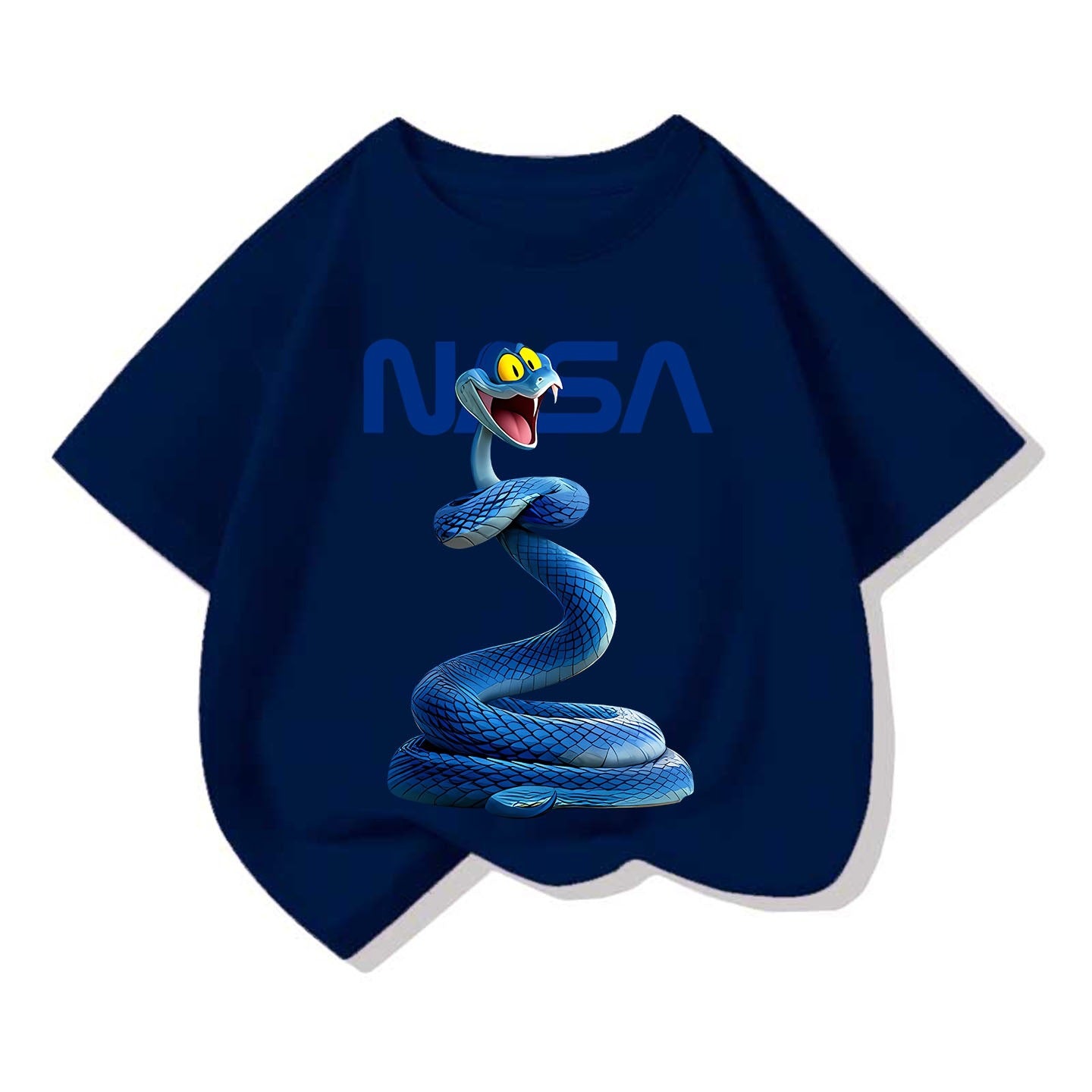 Small Medium Short Sleeve Tide Cotton Round Neck Loose Top Children's T-shirt