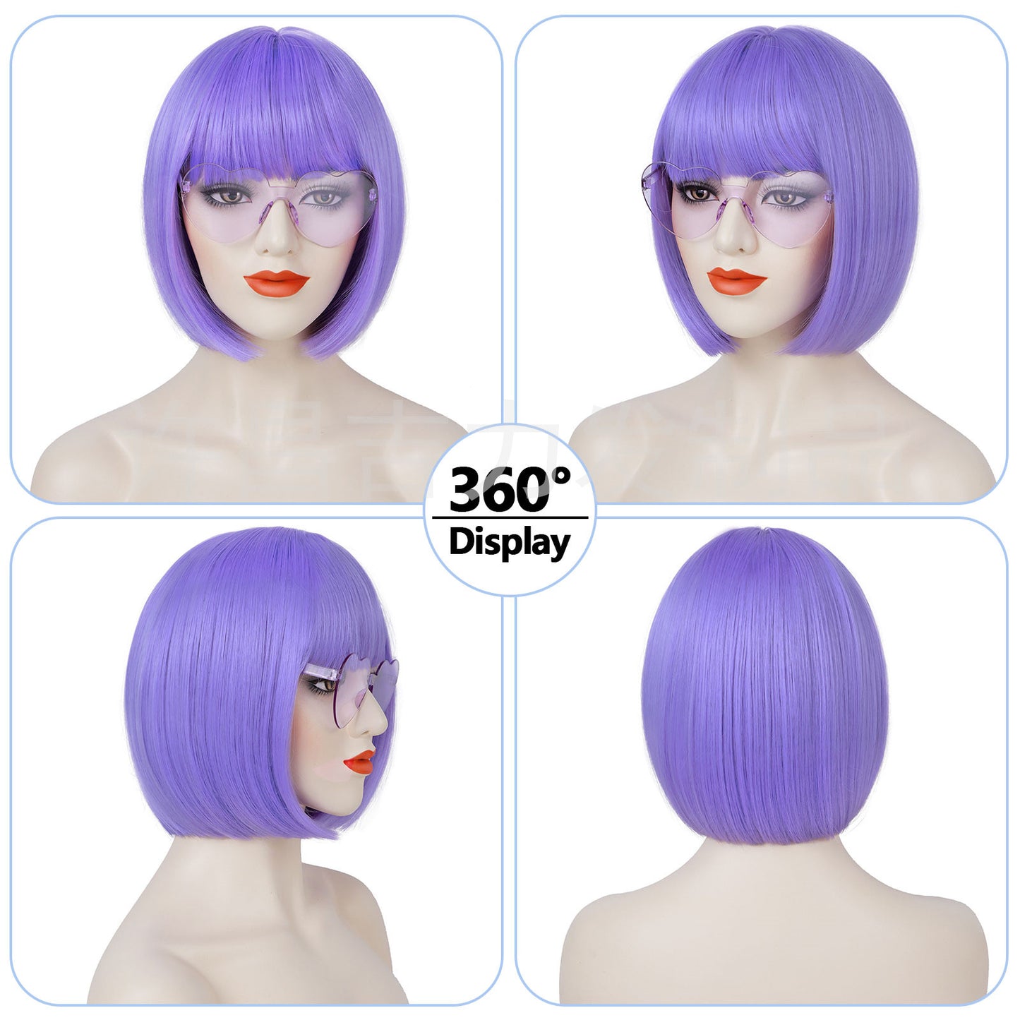 Unique Head Cover Bangs Synthetic Wigs Wig Short Straight Hair