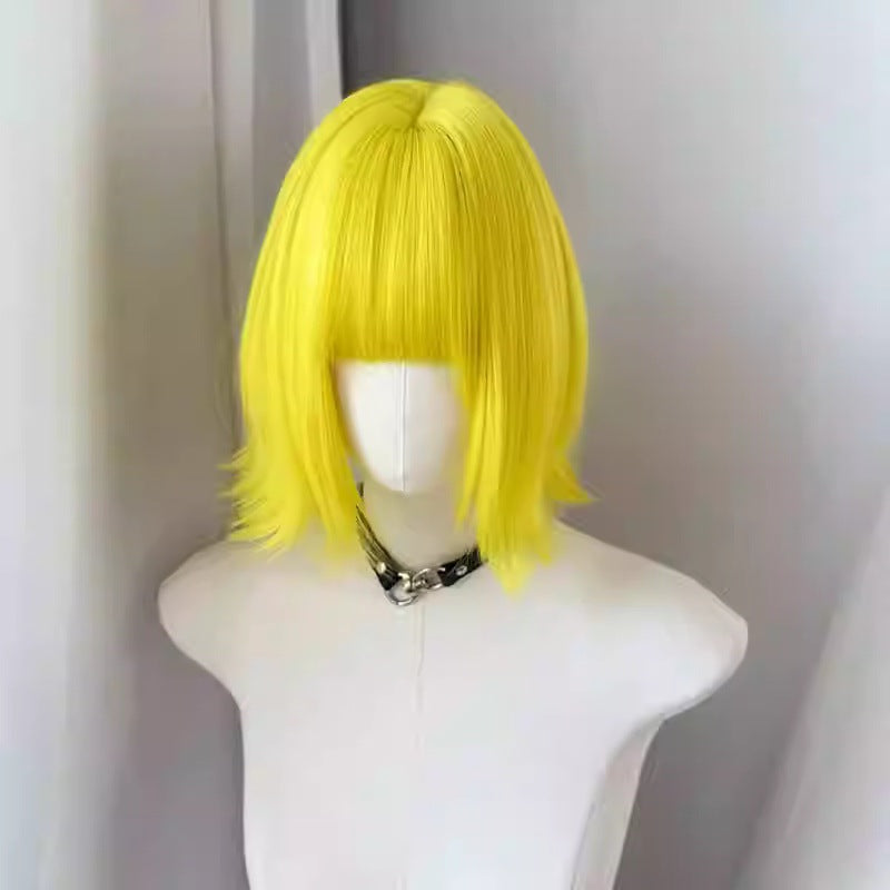Women's Cute Daily Natural Fluffy Artificial Full Wig Short Curly Hair