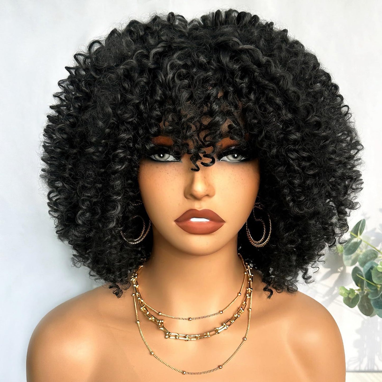 African Afro Fluffy Fashion Curly European Wig Long Curls
