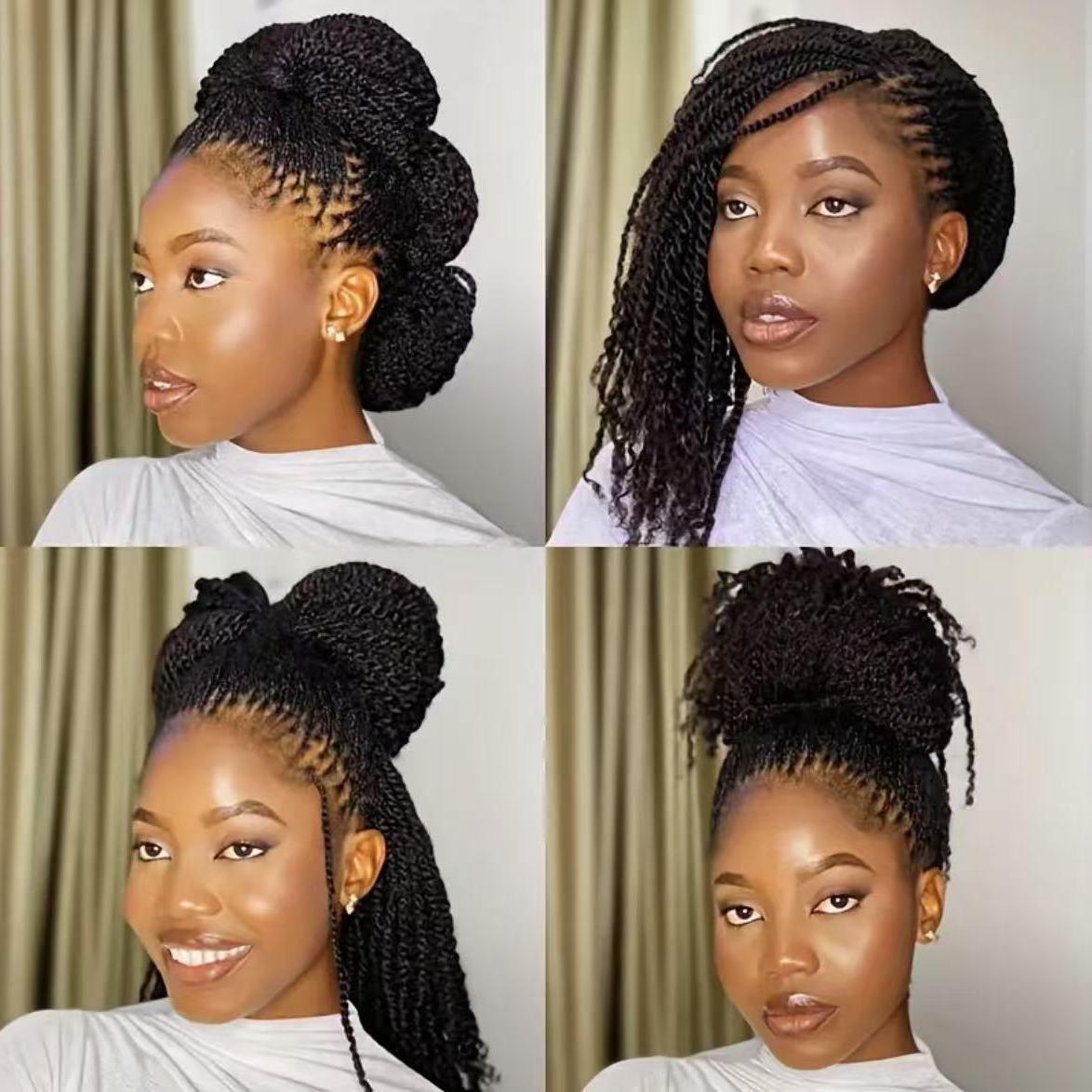 Creative Elegant Beautiful Human Puffy Bag Real Hair Wig