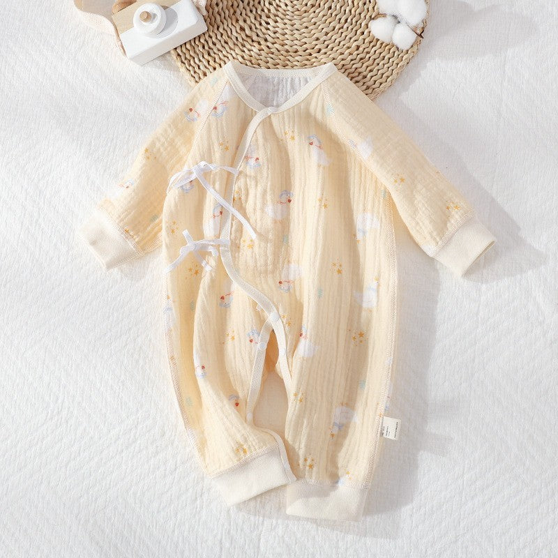 Class Antibacterial Born Cotton Gauze Jumpsuit Jumpsuit, Climbing Suit