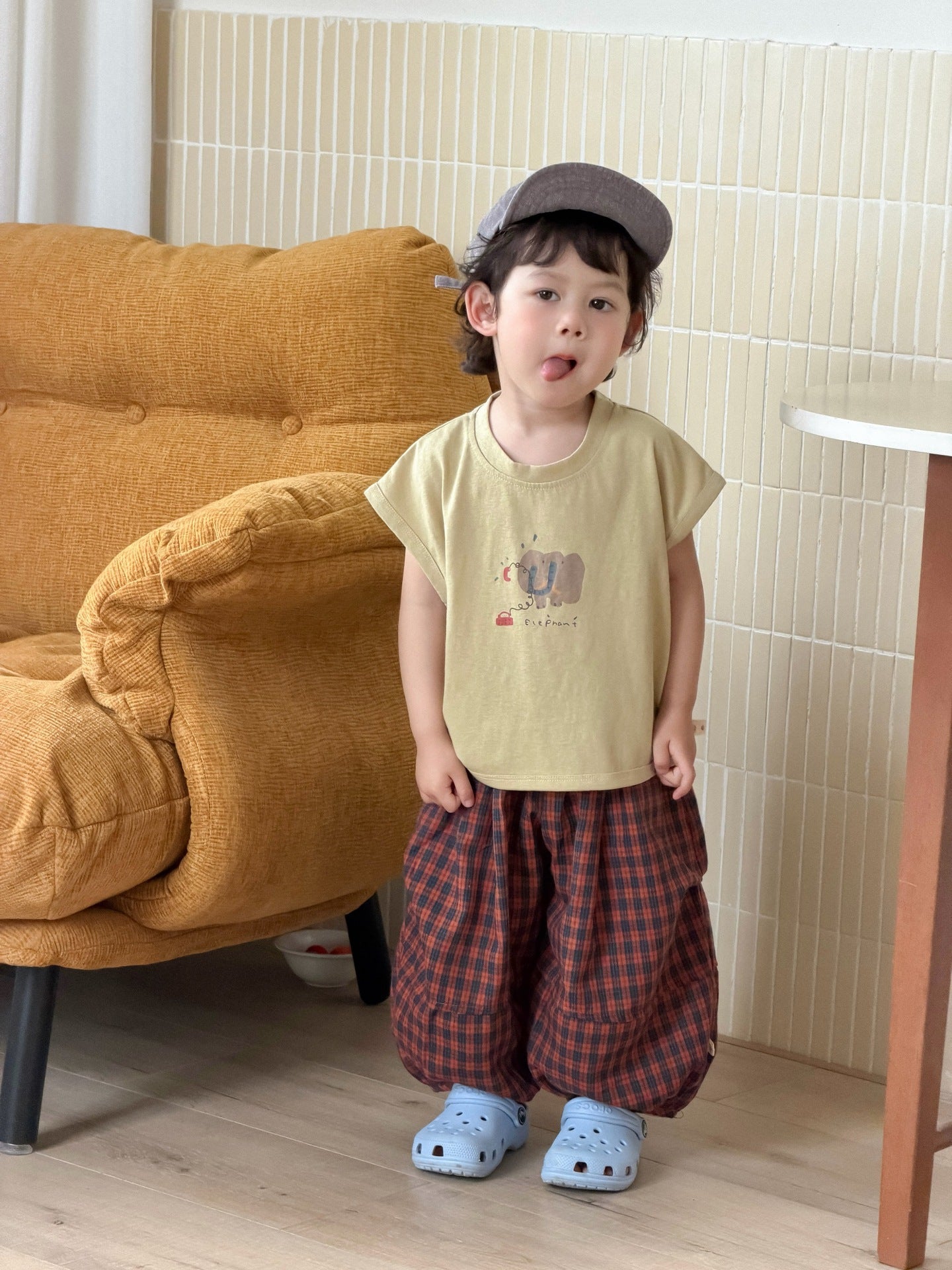 Children's Summer Clothes Korean Style Cartoon T-shirt Children's Suit