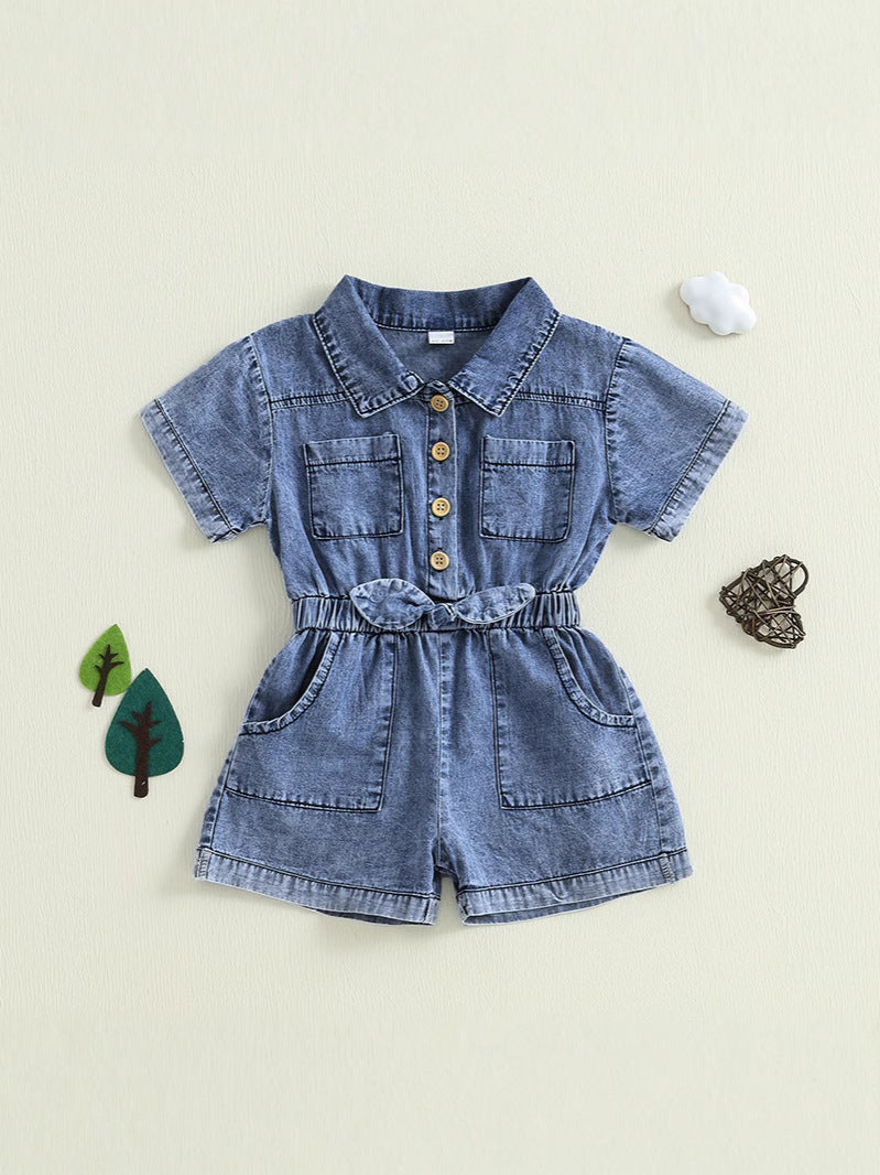 Jumpsuit Summer Fashion One-piece Shorts Solid Color Casual Jumpsuit, Climbing Suit