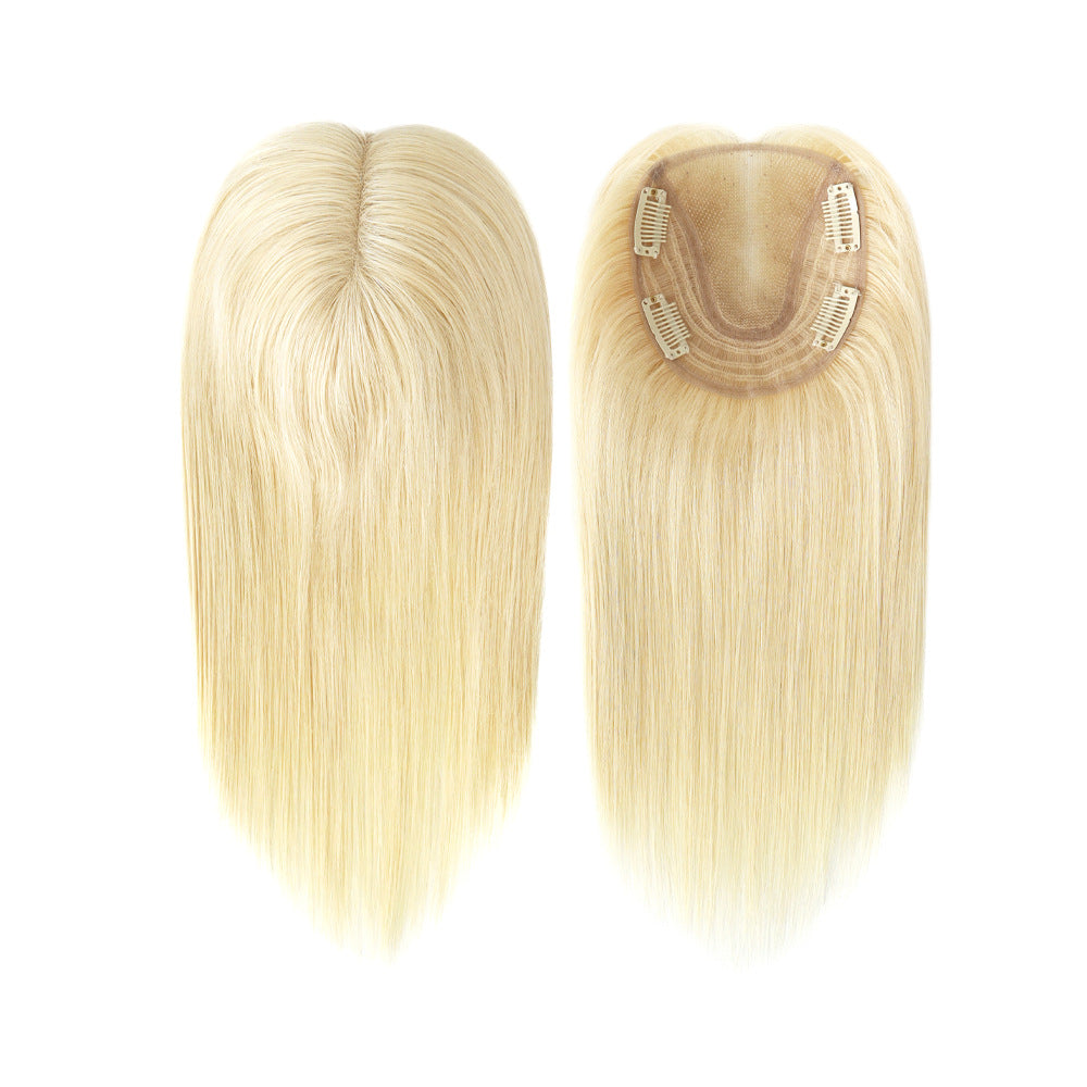 White Human Wigs Ladies Hair Piece Long Straight Wig