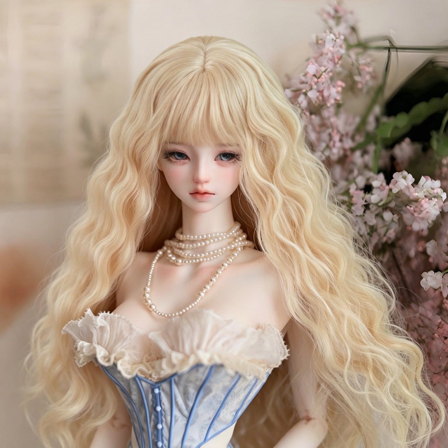 Doll Points Change Clothes Hair Optional Soft Silk Cos Wig