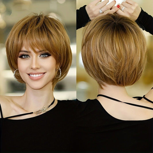 Fashion Head Bangs Set Collection Without Wig Short Straight Hair
