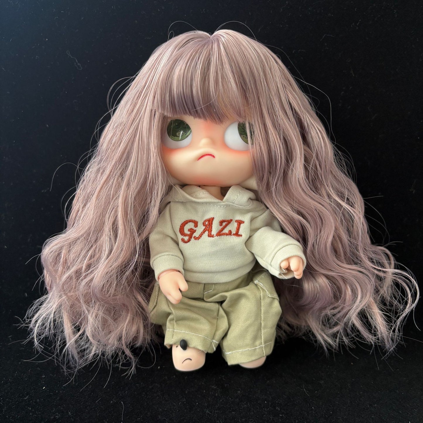 Sister Ga Zi Gingerbread Man Optional Bangs Long Curly Hair Cos Wig