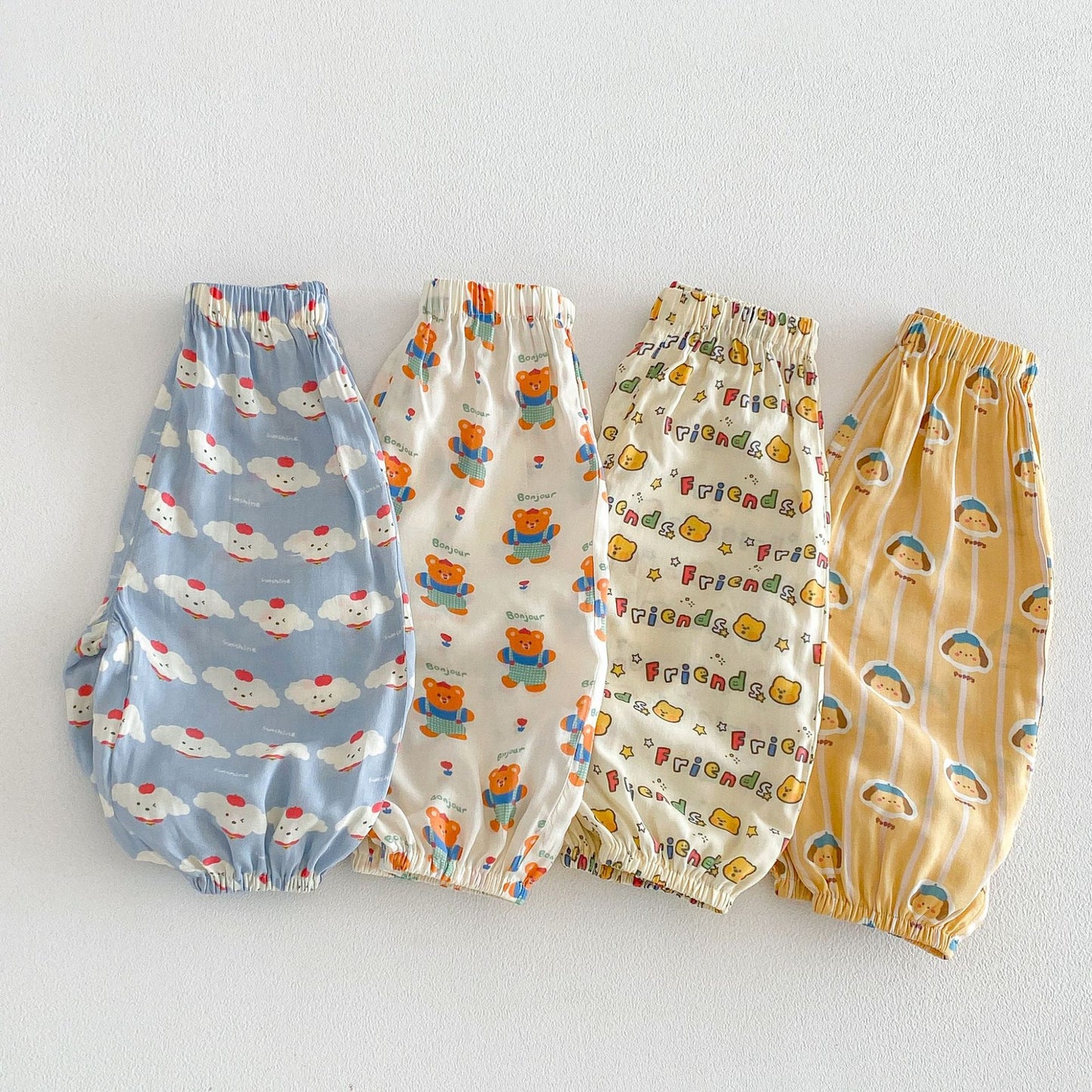 Children's Summer Boys Full Printed Cartoon Thin Children's Pants