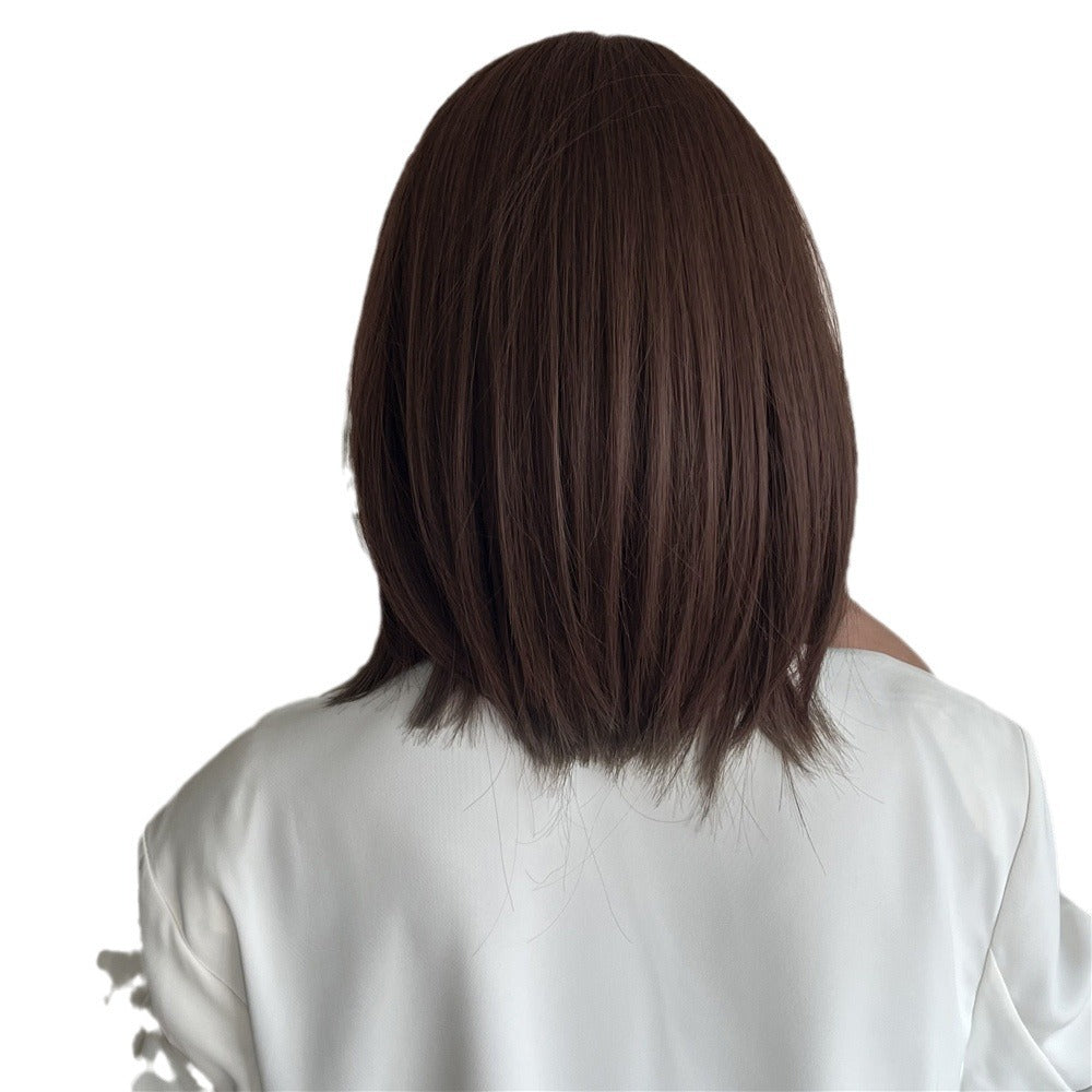 Women's Length Haircut Simulation Full Top Cover Real Hair Wig