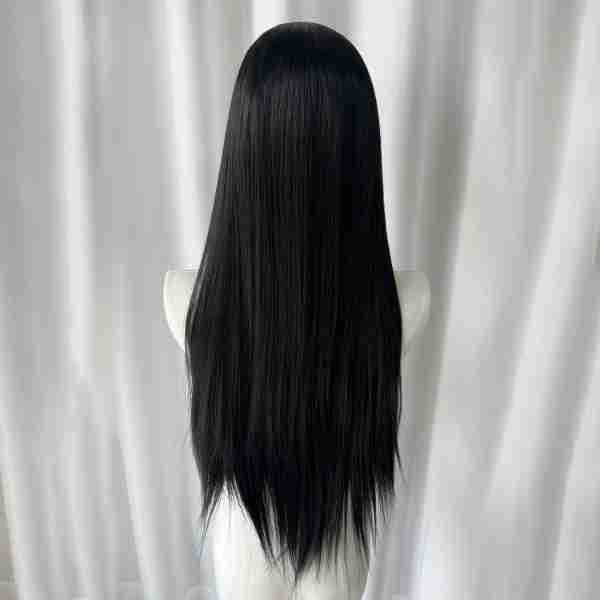 Men's Three-pointed Head Cover Embryo Forehead Lace Hand Long Straight Wig
