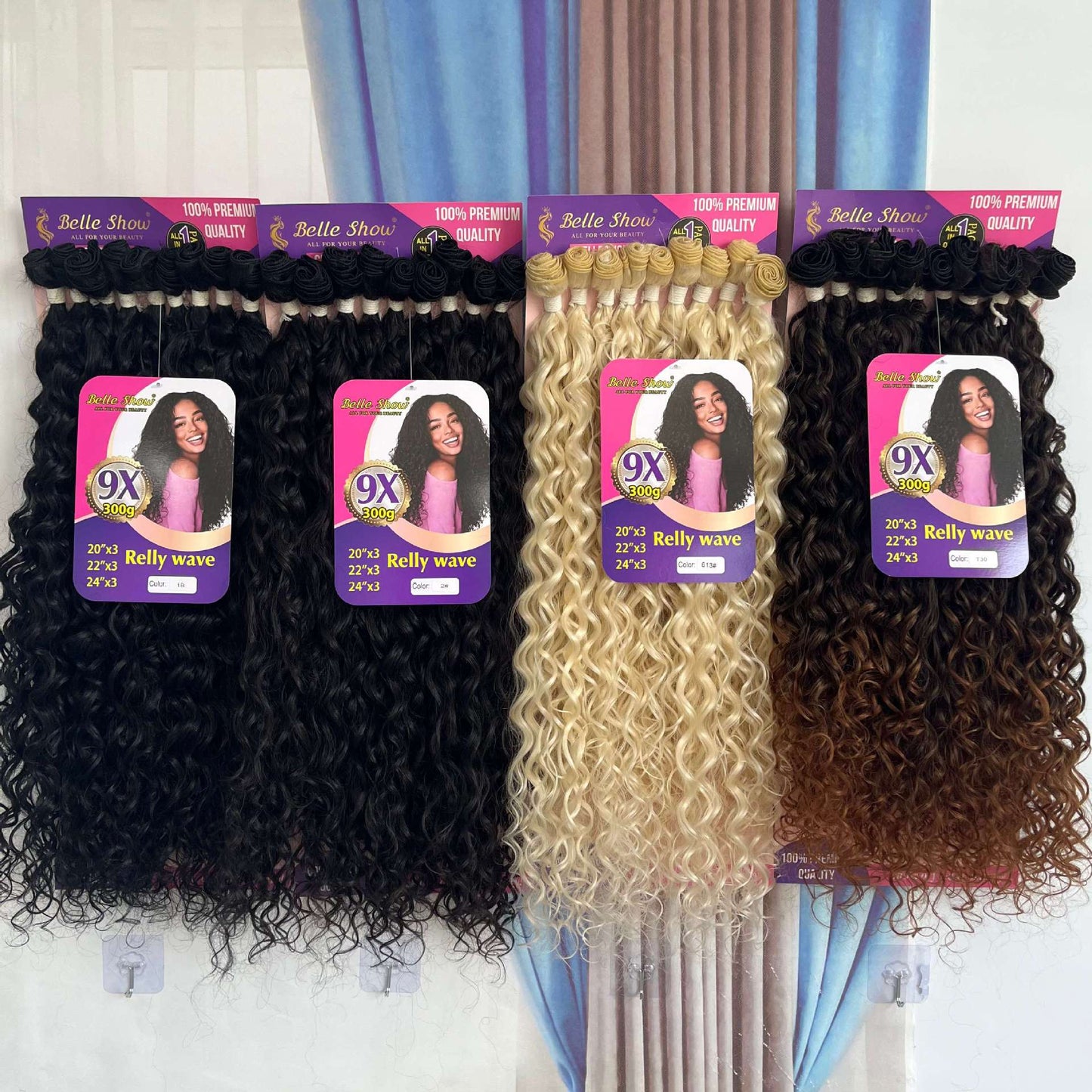 Small Volume Chemical Fiber Curly Weaving Wig Long Curls