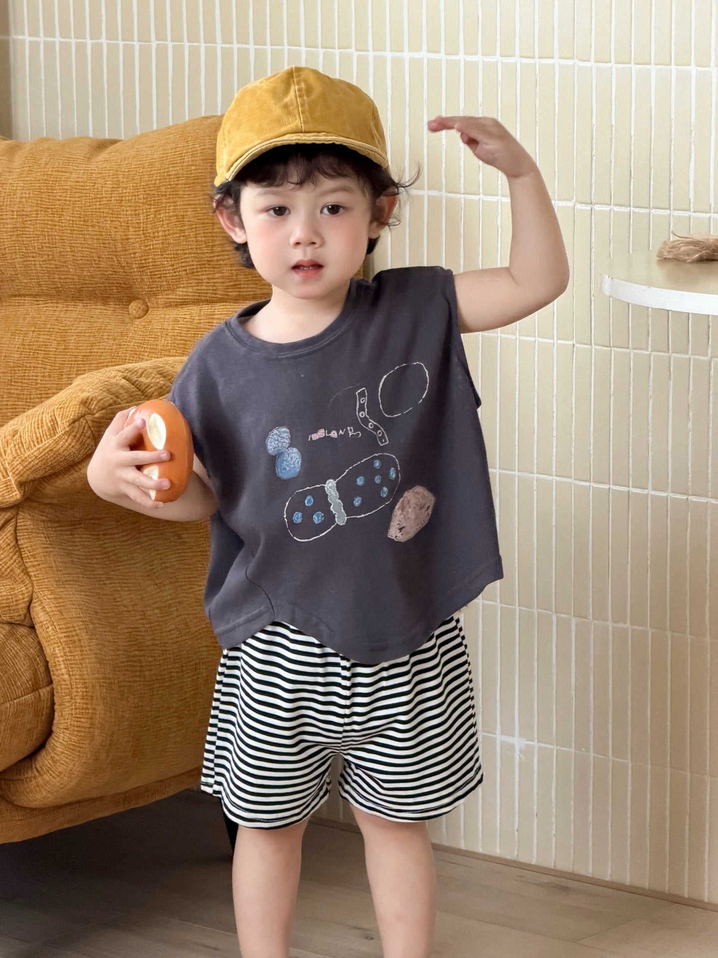 Children's Clothing Summer Thin Clothes Korean T-shirt Children's Suit