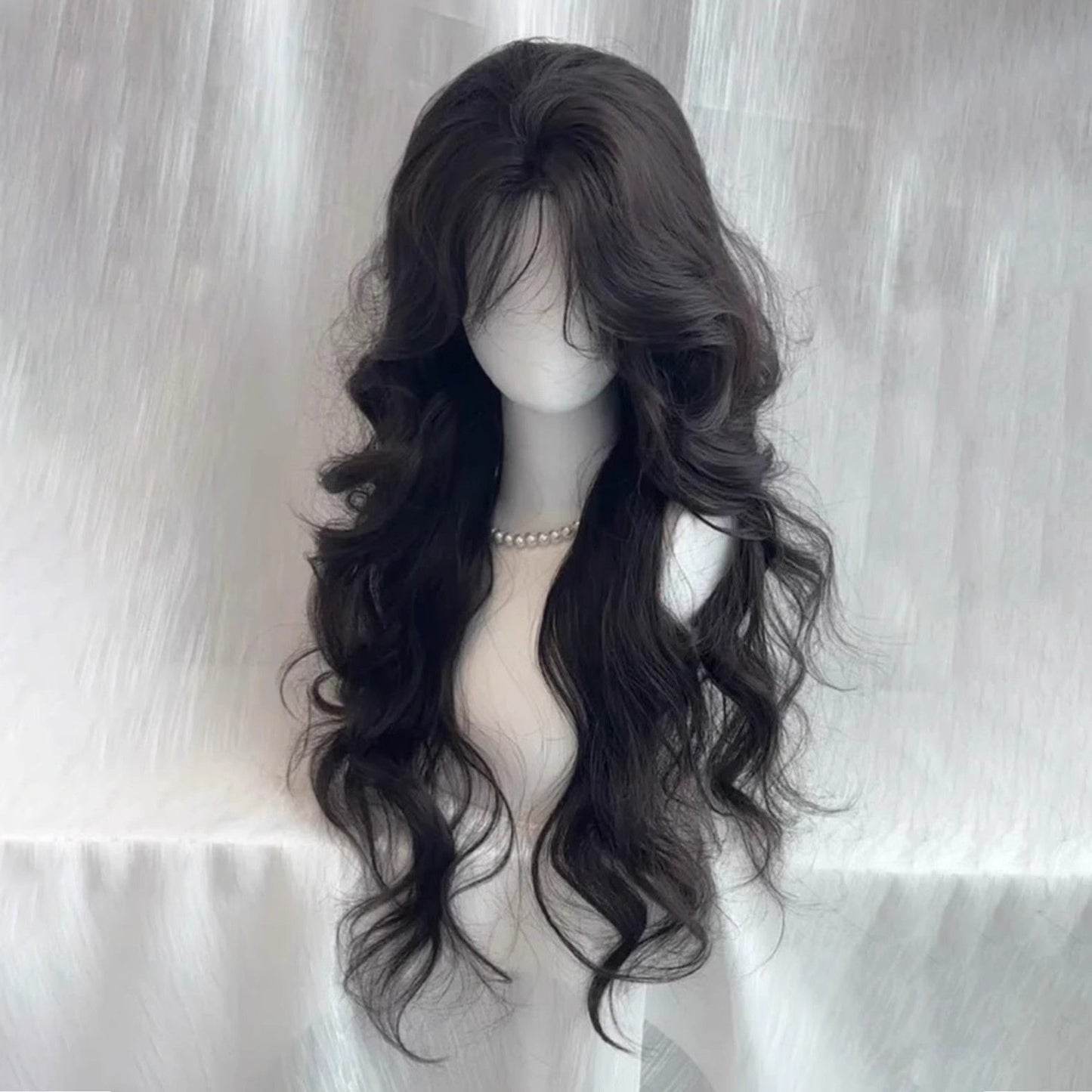 Women's Medium Large Wave Curly Hair Cool Atmosphere Natural Wig Long Curls
