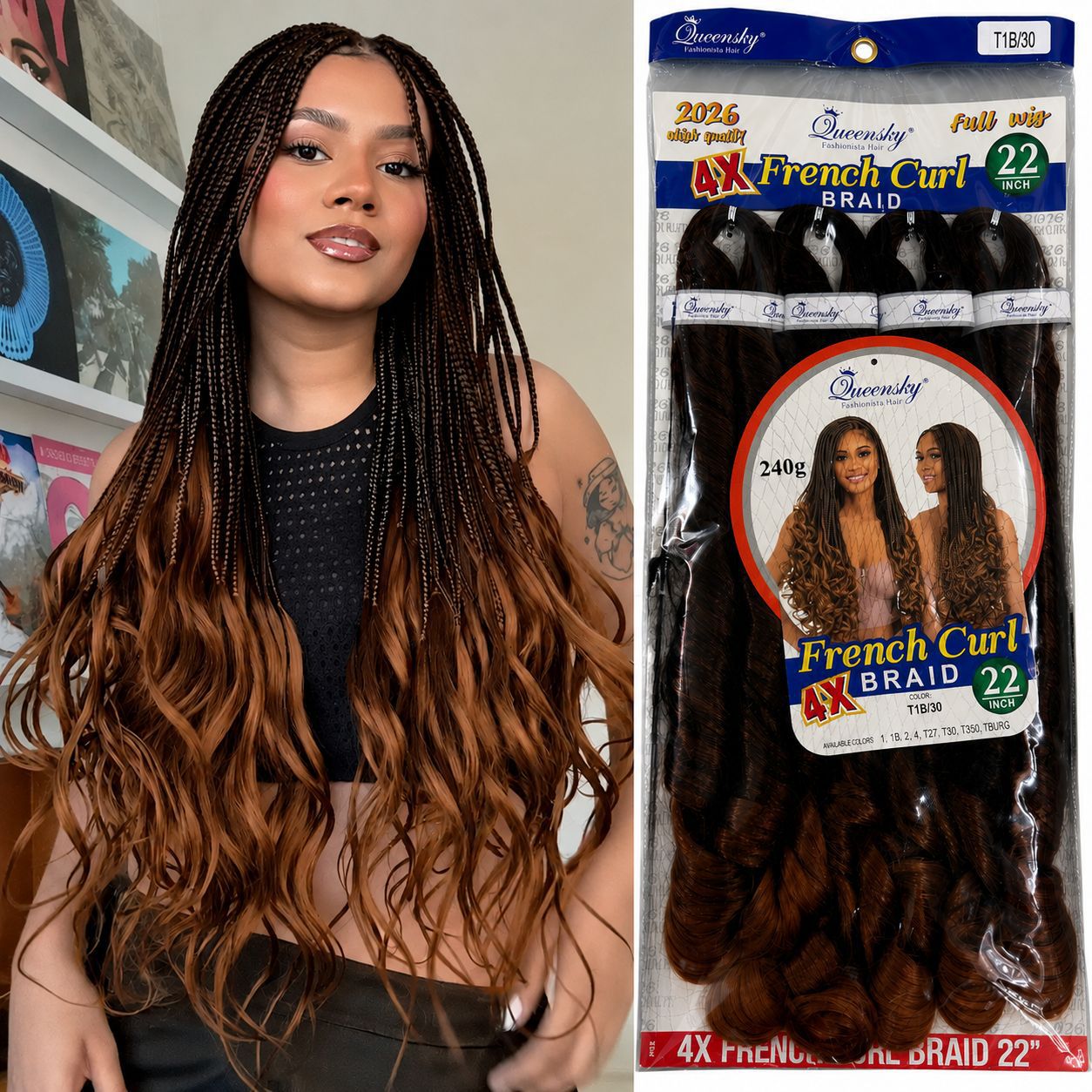 Unique African Crochet Dreadlocks French Style Wig Long Curls