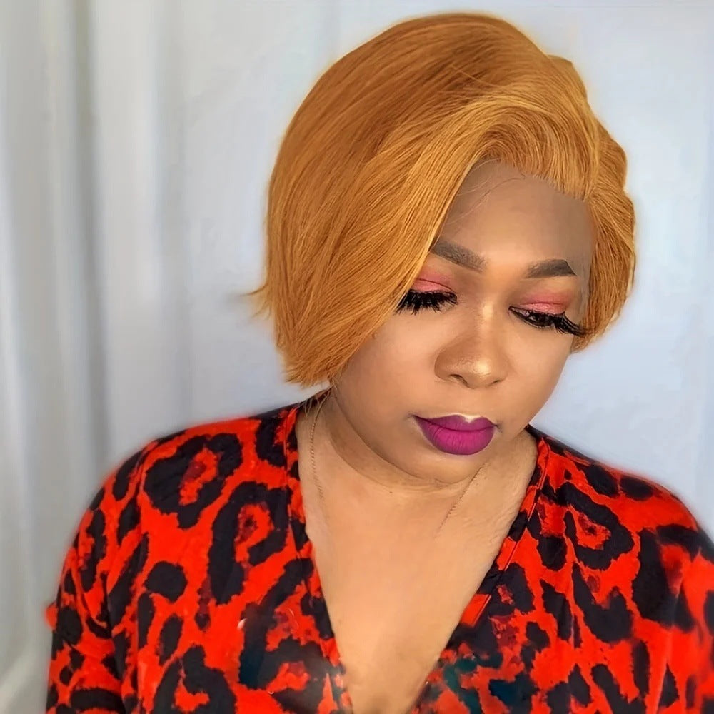 Lace Pixie Cut Short Bob Human Real Hair Wig