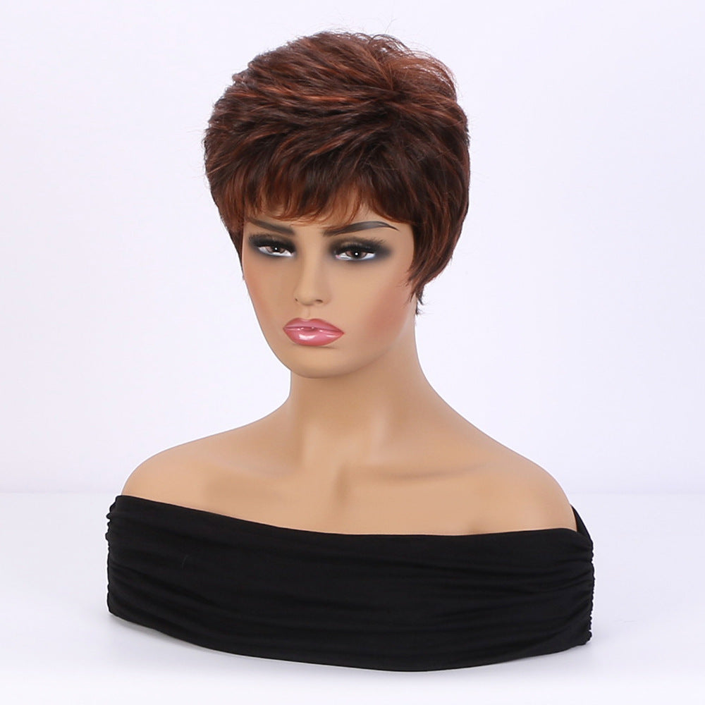 Popular Glamorous Women's Synthetic Wigs Set Wig Short Straight Hair