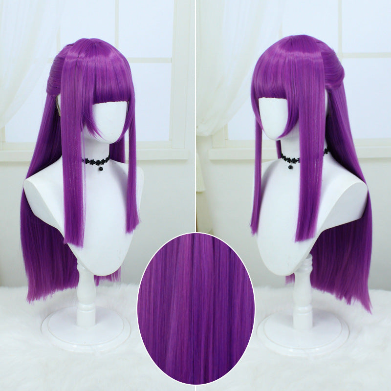 Fu Lillian Artificial Scalp Top Long Hair Fake Cos Wig